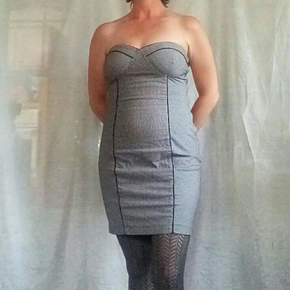 Guess Strapless Dress Sz M